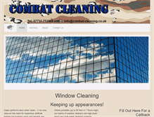 Tablet Screenshot of combat-cleaning.co.uk